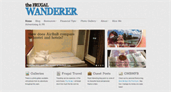 Desktop Screenshot of frugalwanderer.com